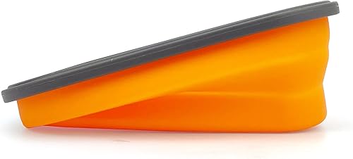 Miniatura 4 de Contenedor de silicona para almuerzo Bento, recipientes plegables para almacenamiento de alimentos con tapas herméticas y tenedor 2 en 1,