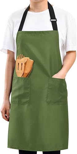 Miniatura 8 de RPLIFE Ethnic Mandala - Delantal de peluquero para hombre, delantal de chef para hombre con bolsillos, delantal de chef impermeable, delantales para