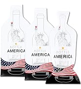 Bottle America | Triple-Layer Reusable Wine Travel Protector Sleeves | Impact & Leak Resistant | ...