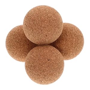 Yardwe 4 Stück Tisch-Korkbälle Khaki