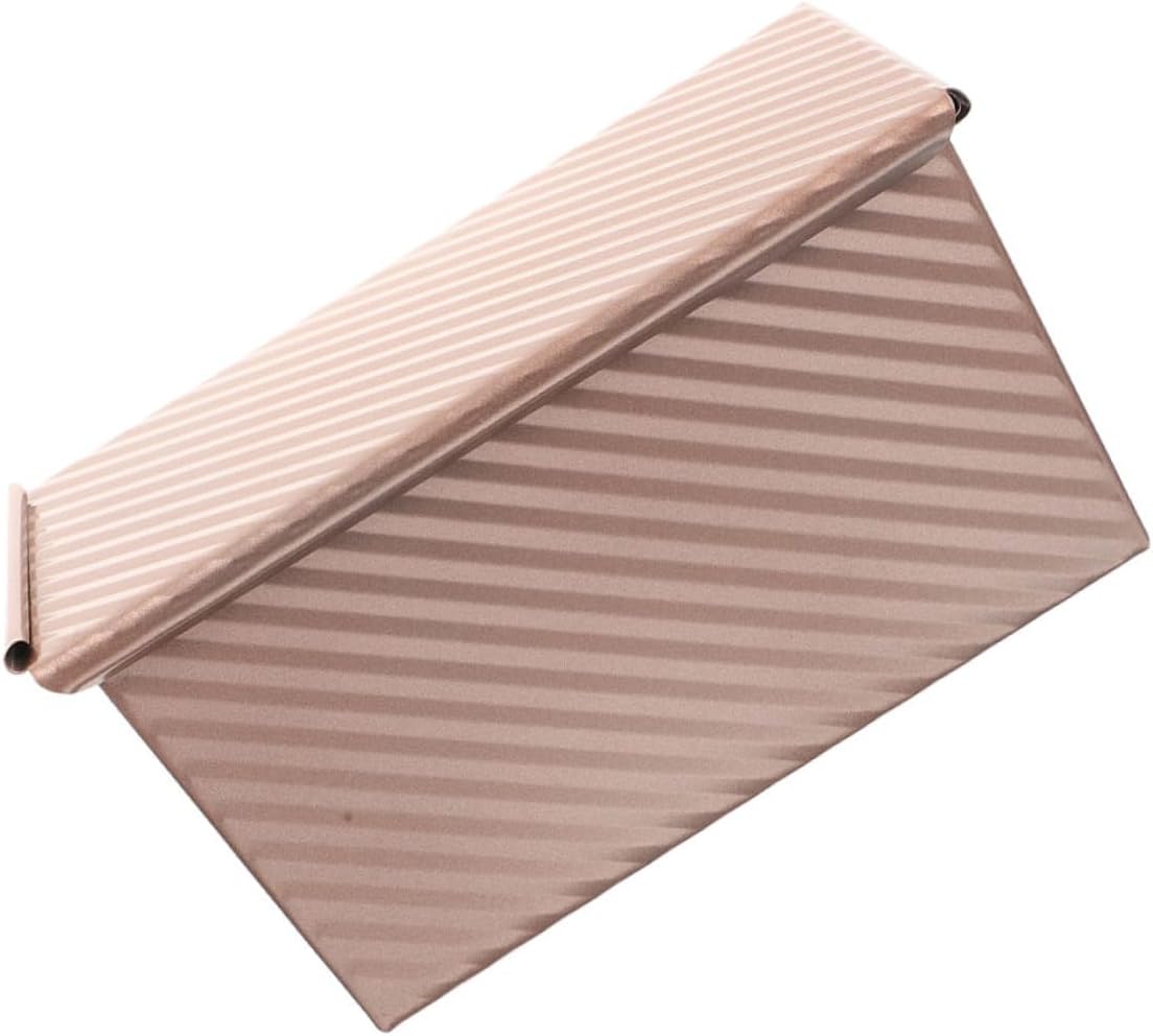 Nonstick Loaf Baking Pans Set Rectangular Bread Molds Lid Heavy Duty for Uniform Baking Easy Release