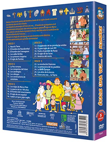 Érase Una vez el Hombre 5 DVDs Serie Remasterizada...