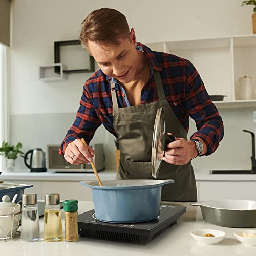 POTFYA Electric Cooktop 220V, 2000W Single Burner Electric Hot Plate with Plug 15A,8 Power Levels Electric Stove Top, Led Display, Kids Lock & Timer, Induction Cooktop for all Pans - Image 6