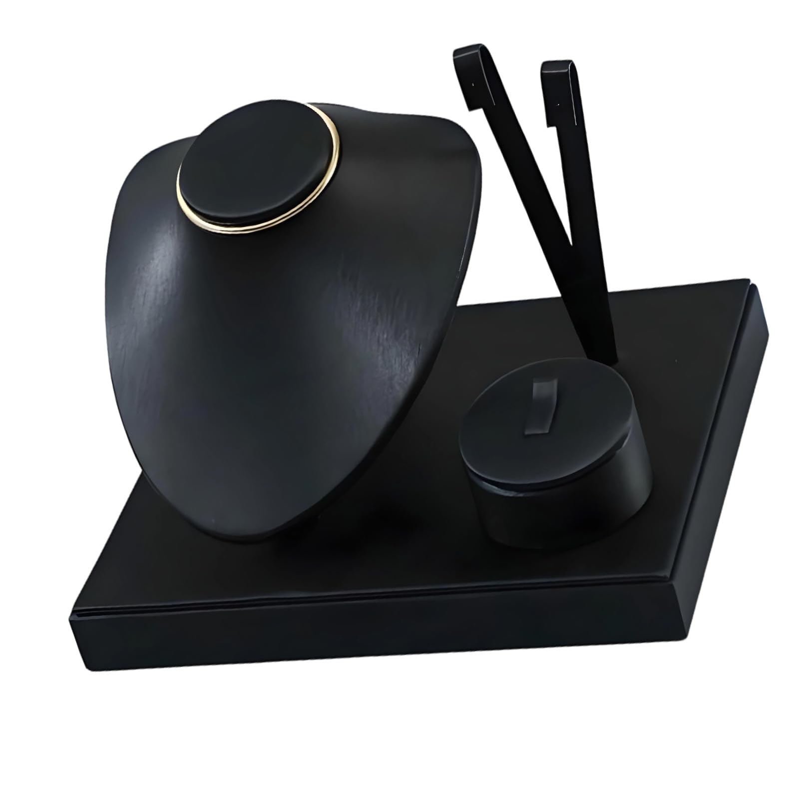 MCAOAL Sturdy PU Leather Jewelry Holder Showcases for Retail Stores Exhibitions and Personalize Collections Jewelry Boutiques Display