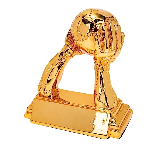 BESPORTBLE Exquisite Football Trophy Goalkeeper Resin Trophy Souvenir for Fans Decorative Soccer Trophy Adornment for Sports Enthusiasts