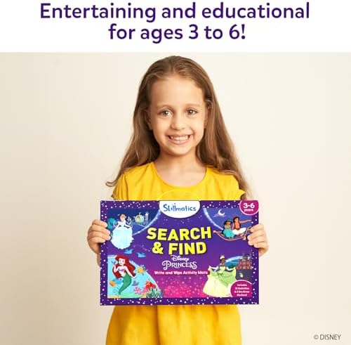 Skillmatics Search and Find Disney Princess Educational Game - Reusable Preschool Learning Activities, Perfect for Toddlers & Kids Who Love Toys, Art & Crafts, Gifts for Boys & Girls Ages 3, 4, 5, 6 - 5