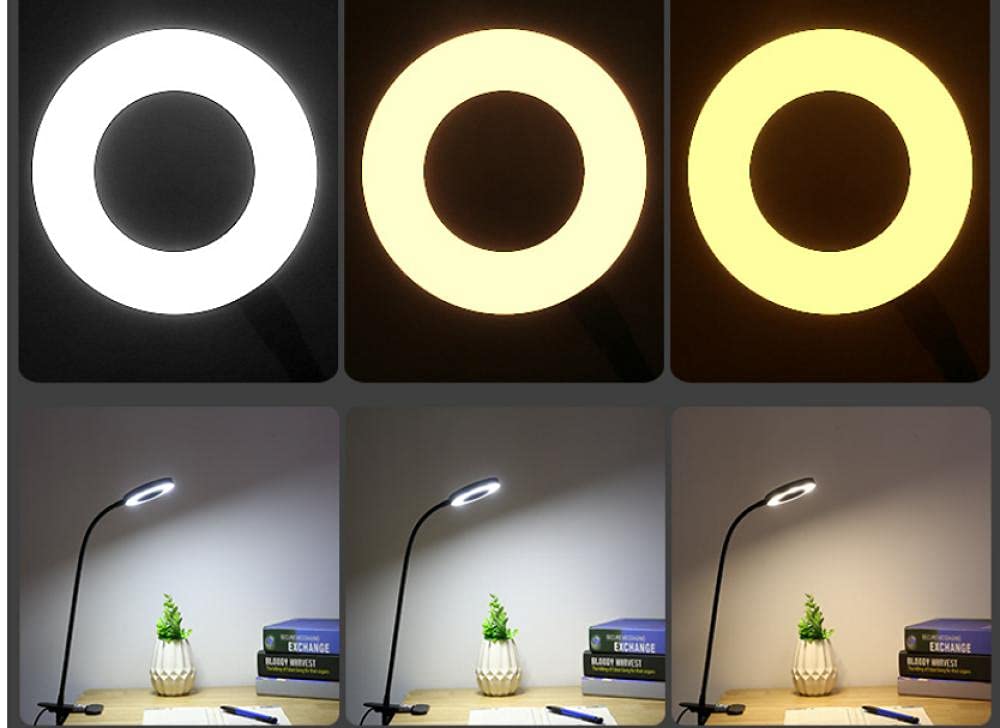 Clip-Lichter Klemmlampe Klemmleuchte Clip Schreibtischlampe Led Creative Lese-Augenschutz-Desk-Lampe Schlafzimmer Schlafzimmer Nachts, Die USB-Cliplampe Liest-Led Ist Warm Und Einstellbar