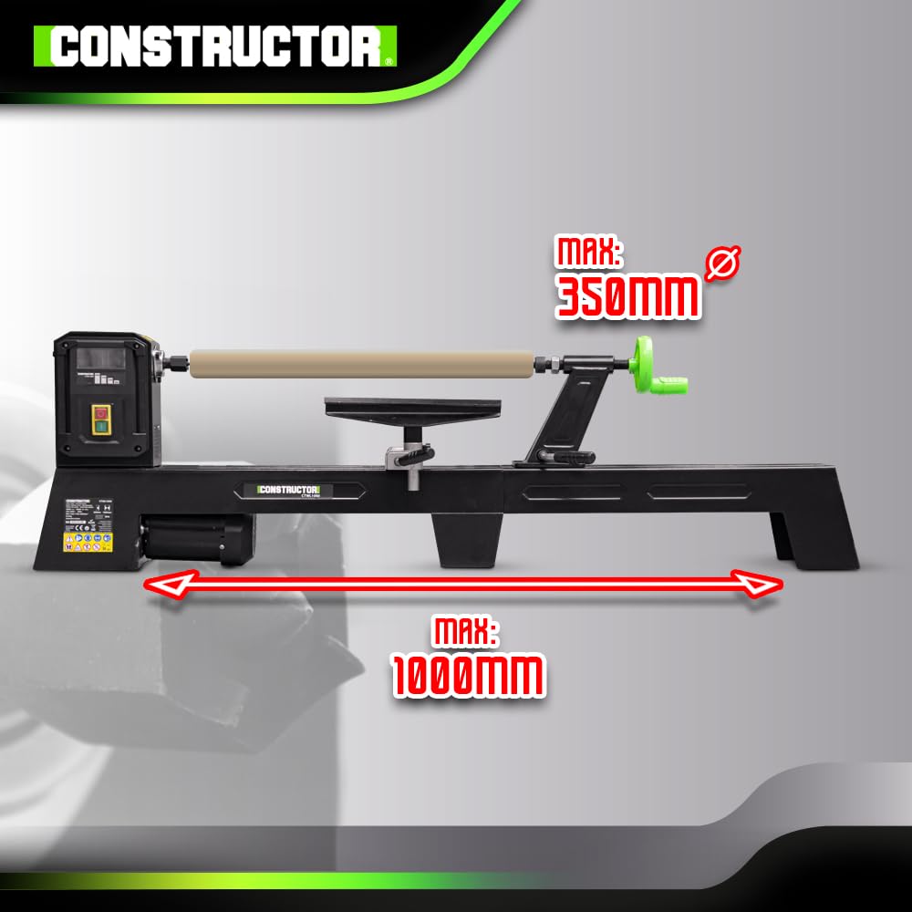 Tour à bois 400W - 1000mm - Constructor