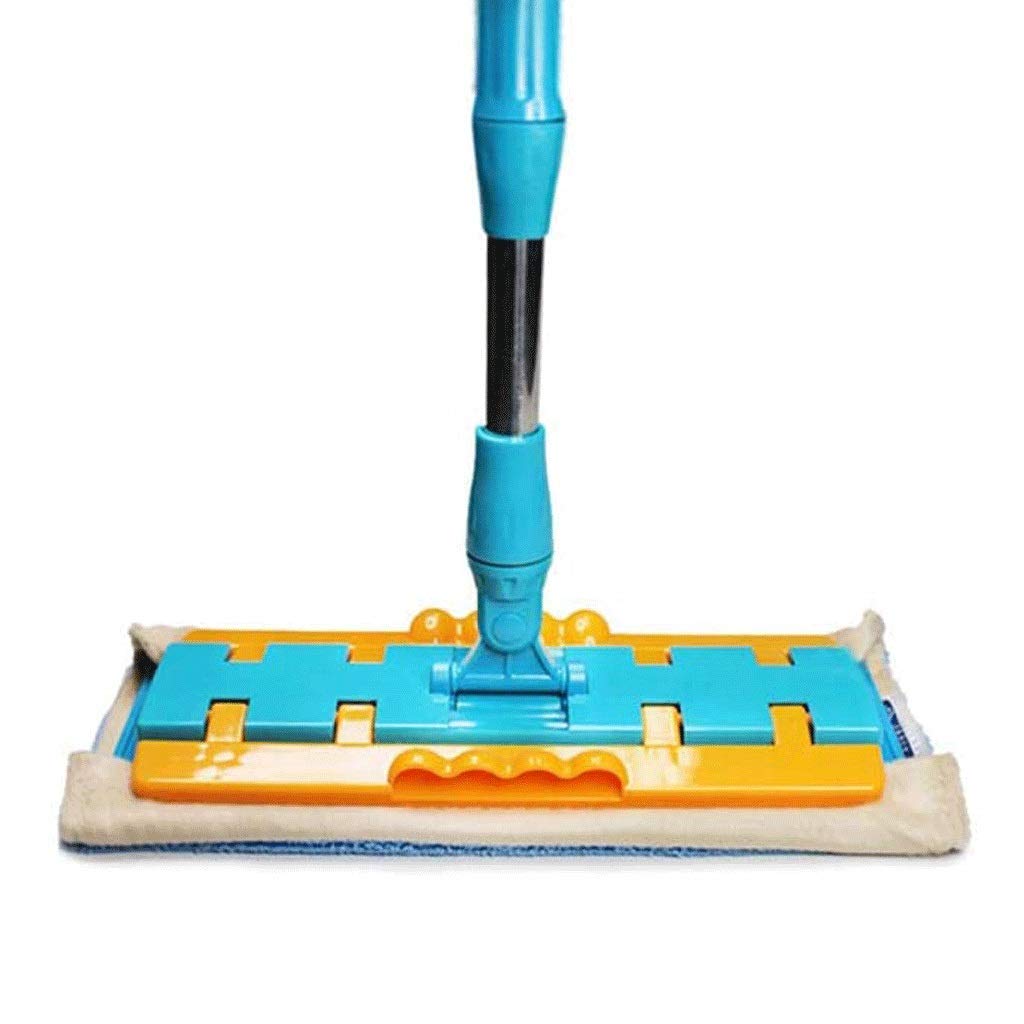 Limpieza del piso Trapeador de piso de microfibra para limpieza de madera dura Trapeador húmedo de polvo giratorio 360 con mango extendido de aluminio, paño de almohadillas de trapeador lavables