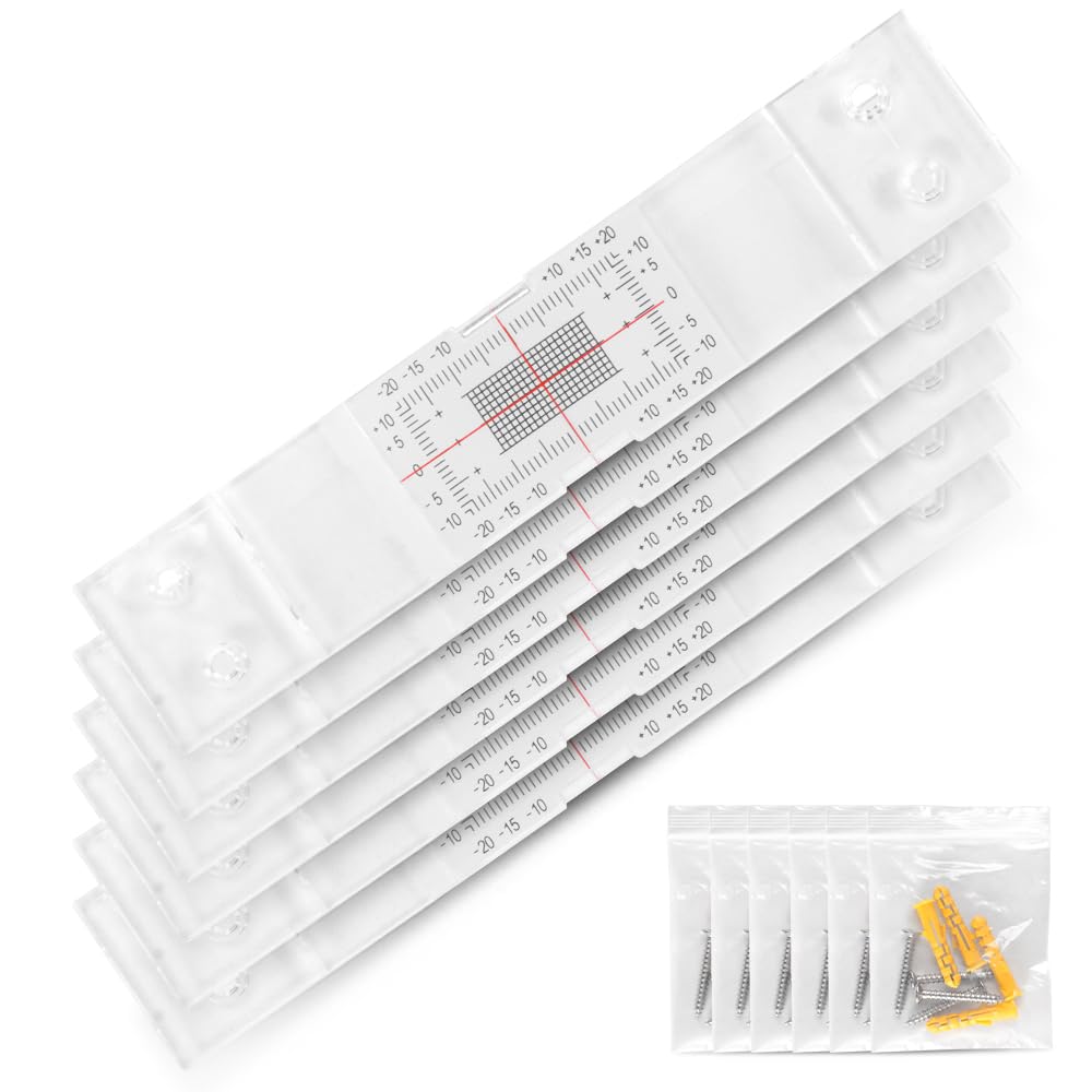 Registro de monitoreo de grietas, monitor de esquina de 6 piezas para el instrumento estándar, medición de grietas y registro