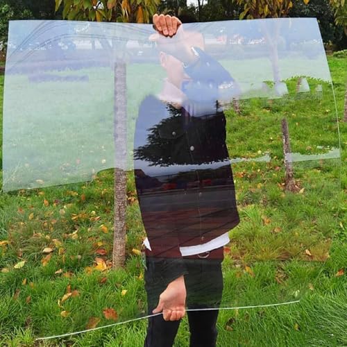 Kgfvesdc で明るいプレキシガラス板 (厚さ:1.5mm)、透明 PC ハードパネル、PC耐久ボード、透明度が高く、簡単にカット、強い衝撃と飛散防止、紫外線保護、曲がりやすい、屋外の庭と温室のカバー、農業野菜温室などに適しています、屋根材