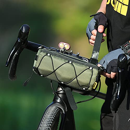 Rhinowalk Bike Handlebar Bag Bicycle Front Bag Shoulder Bag Storage Bag With Shoulder Strap For Road Mountain Bike Cycling Travel #TOP5