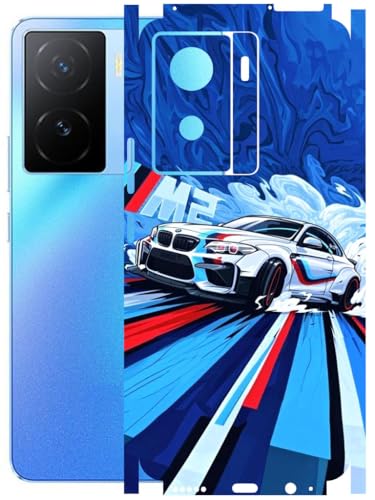 Image of AtOdds - Full Body Back Screen Guard Protector Film - Lamination Wrap Skin Sticker Compatible with IQOO Z7 (5G) | Scratchproof Matte Finish (BWM)
