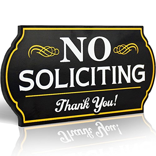 Attractive No Soliciting Metal Sign for Home and Business | 6