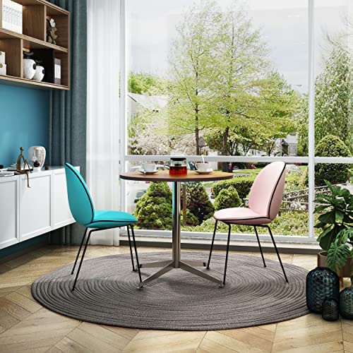 Senglida Round Office Table Conference Table Small Dining Table Coffee Meeting Table For Office Boardroom Kitchen Living Room Waterproof Desktop Easy Assembly 31.5 Inch #TOP3