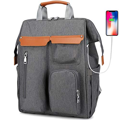 RUI NUO Baby Wickeltasche Kinderwagen Haken Multifunktionale Windel Tragbares Baby Reisebett Kinderbett Wickeltasche Rucksack Wasserdicht Telefon Ladeanschluss Mehrere FäCher Cover