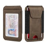 RUNBOX Wallet for Men 6-8 Cards With ID Window RFID Blocking Wallet Credit Card Holder Minimalist Front Pocket Gifts Ideal Choice