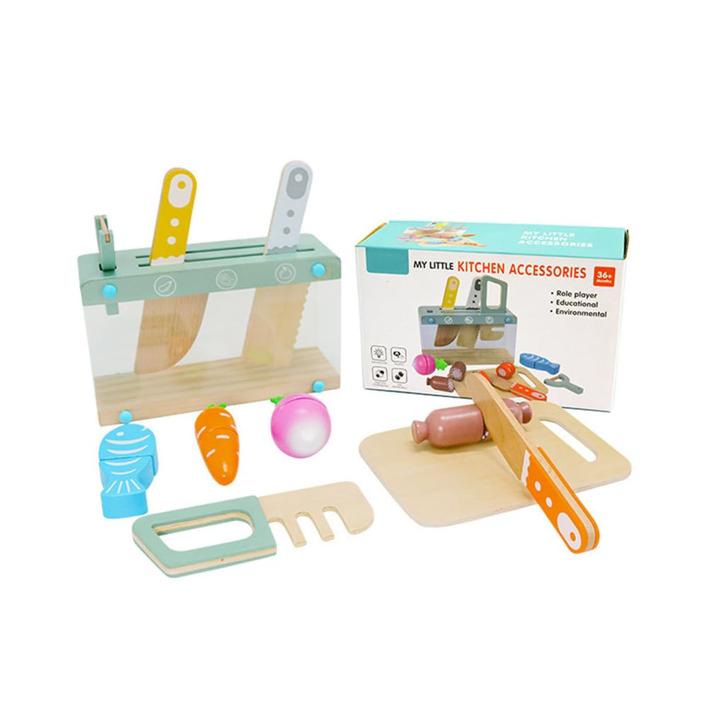 Set di gioco da cucina con taglio, giocattolo per tritare verdure e frutta