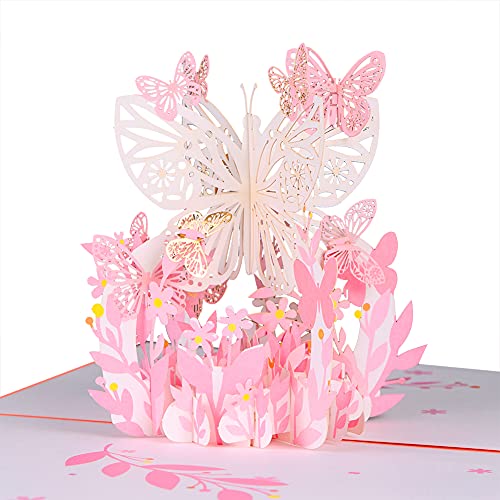 XJF Pop-Up-Grußkarte zum Muttertag mit Blumen Cover