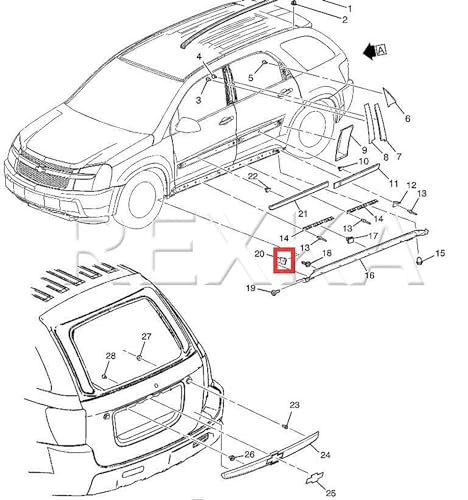 Rexka YT0275 30Pcs M4.2-1.41 Fender Liner Bumper Intrument Panel U Nut thumb #5