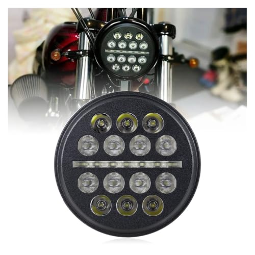 Optique phare LED moto 5-3/4 pouces pour custom XL1200 finition haut de gamme et étanche