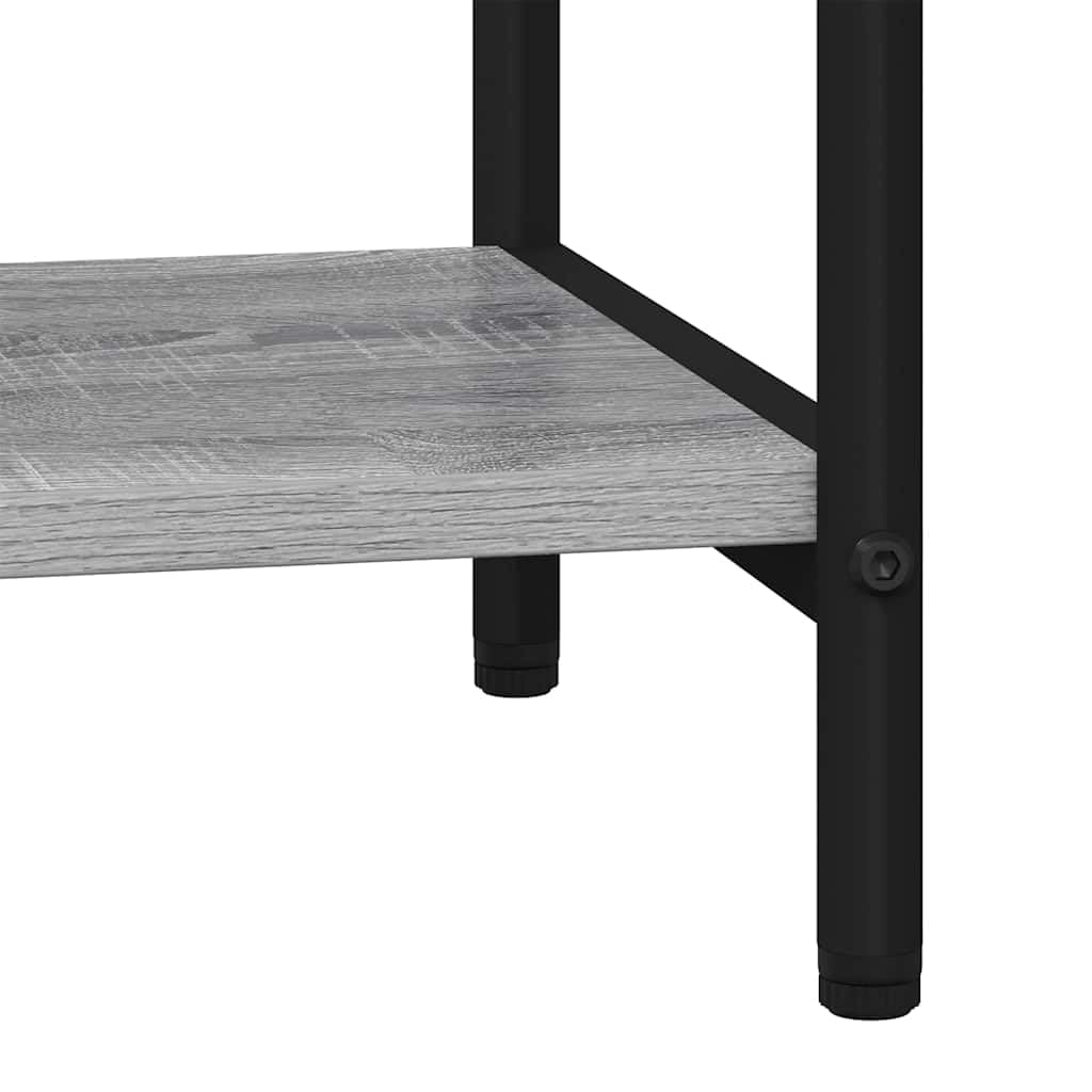 estantería gris Sonoma 40 x 30 x 146 cm, estantería moderna con 4 estantes, material de madera, marco de acero estable para sala de estar, estudio, almacenamiento versátil