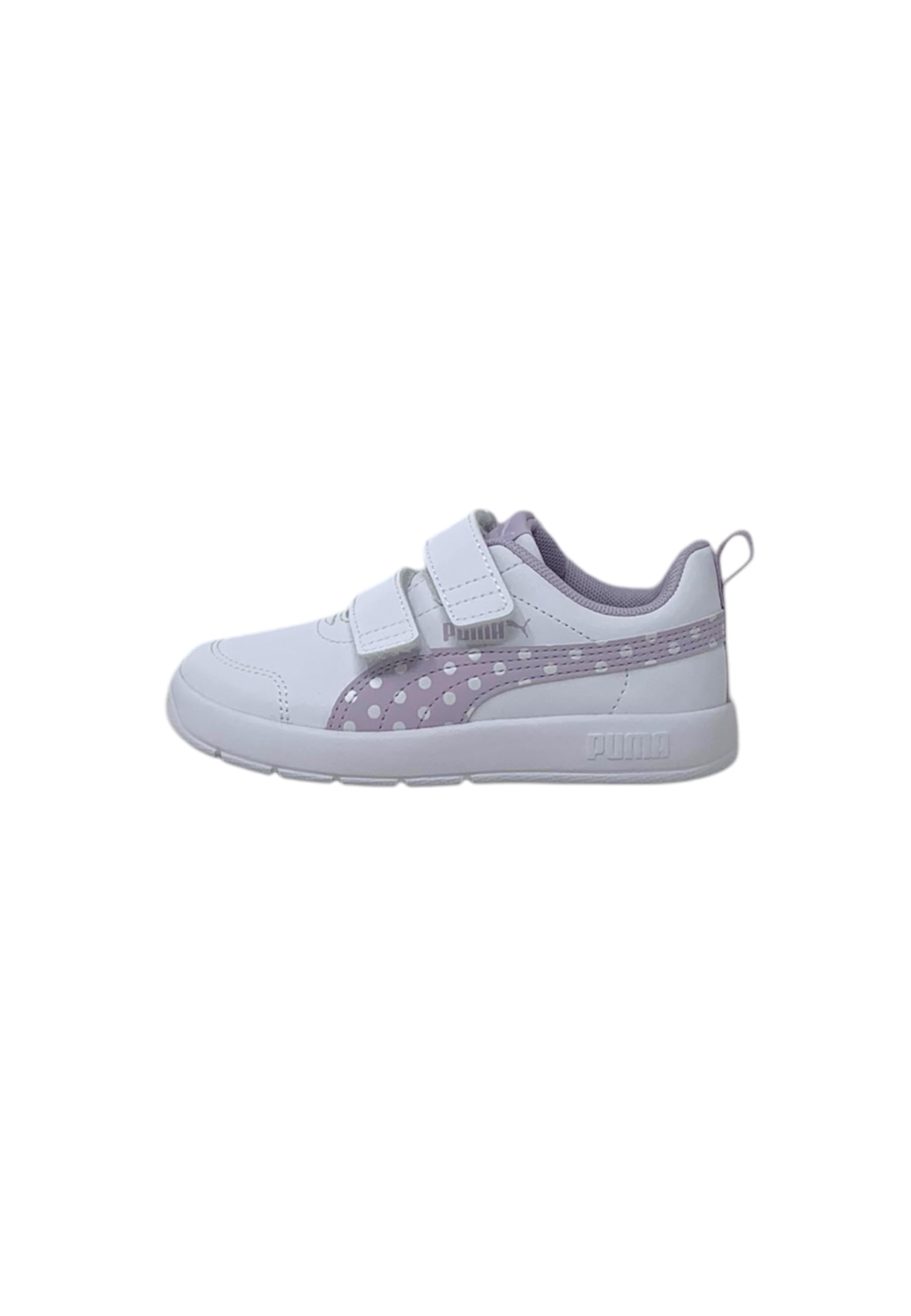 PUMA Baby Girls COURTFLEX V3 Dotty V INF Sneaker, White-Lilac Frost, 4 UK Child