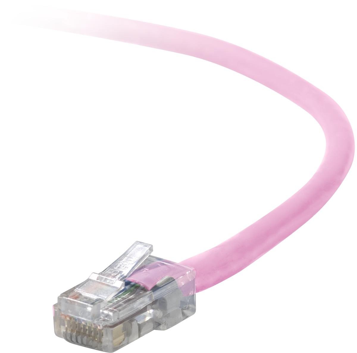 Belkin Patch Cable - RJ-45 (m) - RJ-45 (m) - 15 ft - UTP - ( Cat 5E ) - Pink