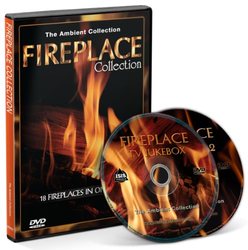 Fire 2 DVD Box Set-Fireplace Collection 2013 with a choose out of 18 Fireplaces with the Sounds of Burning Wood