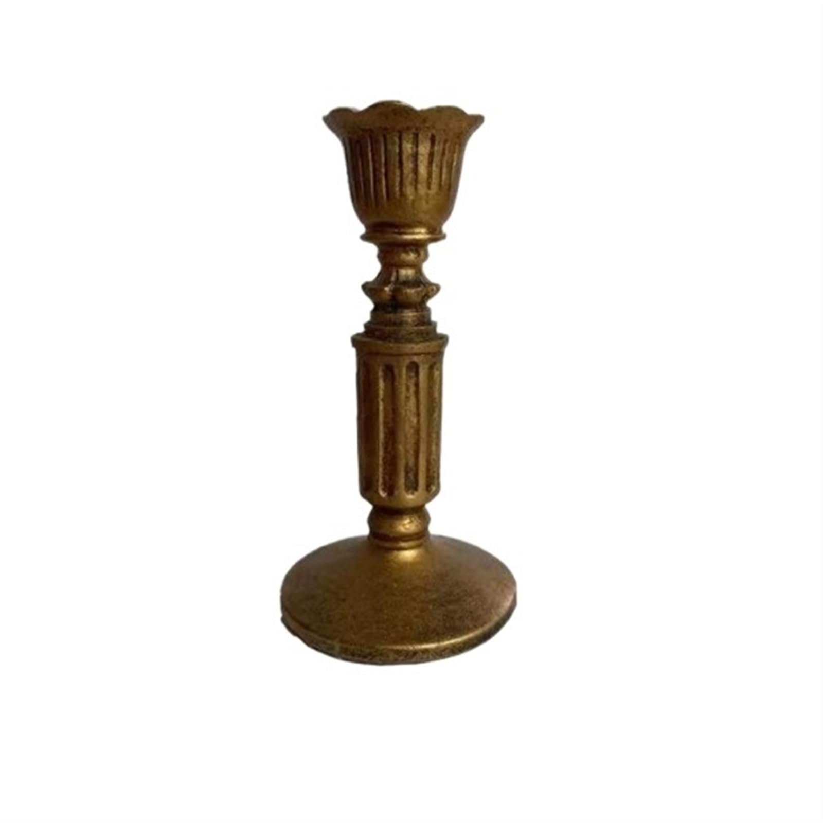 Świeczniki Świecznik Z Żywicy W Trudnej Sytuacji, Świecznik Stożkowy W Stylu Vintage W Świeczniku Z Antycznego Brązu Stół Centralne (Color : A, Size : 7 * 14cm)