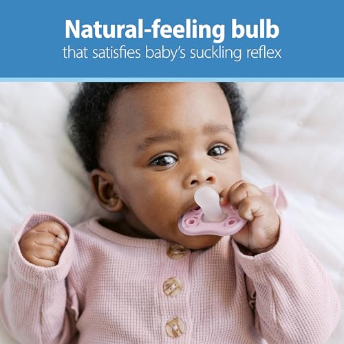 Dr. Brown's Advantage One-Piece Silicone Baby Pacifier, 0-6m, 4-Pack - image 5