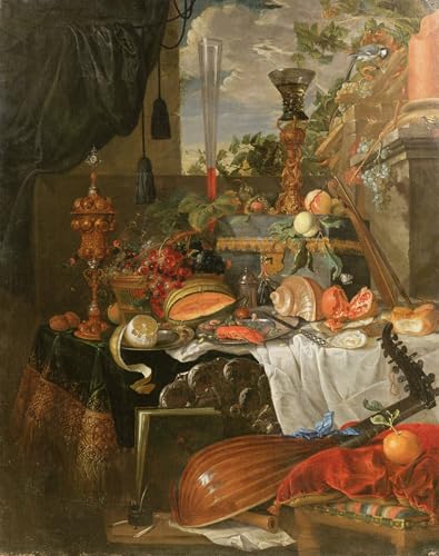 Art mural moderne Jan Davidsz De Heem affiche de nature morte haute définition