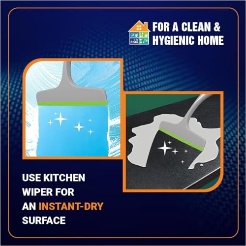 Image of ROXA Plastic Kitchen Wiper Kitchen Squeegee Window Wiper Car Wiper Multipurpose Cleaning Wiper Kitchen Platform Wiper (Grey, Pack of 1)