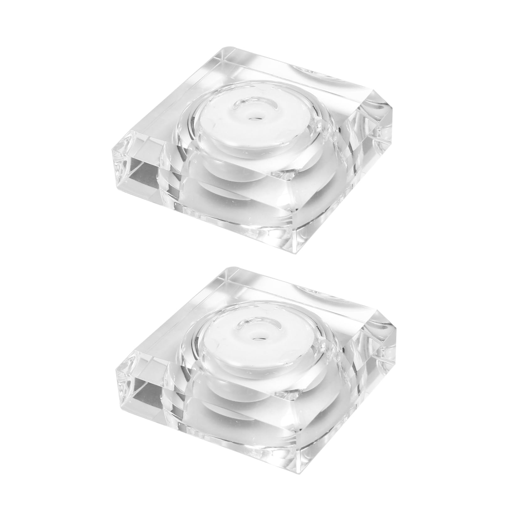 VILLCASE 2pcs Colorful LED Display Base for Crystal and Glass Art Decorative Lamp Holders for Vases Showcases Cabinets and More Creative Lighting