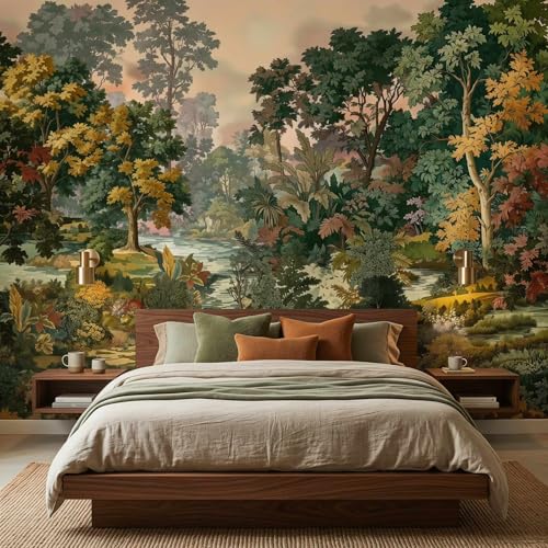 Forest Wallpaper Peel and Stick Tropical Jungle Lanscape