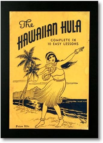 Amazon Co Jp ハワイアンポスター ハワイアンシリーズ Tha Hawaiian Hula フラ教室のノスタルジック広告柄 H 47 ホーム キッチン