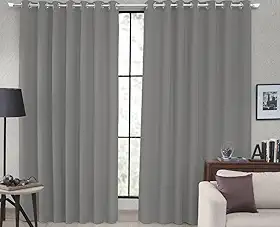 Cortina Tecido Blackout Corta Luz 80% 2,70 X 2,30m (Cinza)