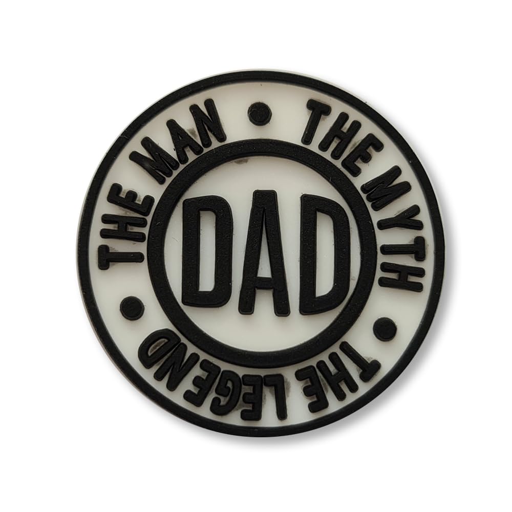Super Cute - Dad Man Myth Legend Fathers Day - Charms For Crocs/Shoes - LOVE