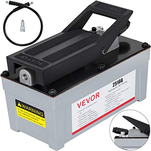 VEVOR 2510A Air Powered Hydraulic Pump 10,000 PSI Quick Power Air Foot Pedal Pump