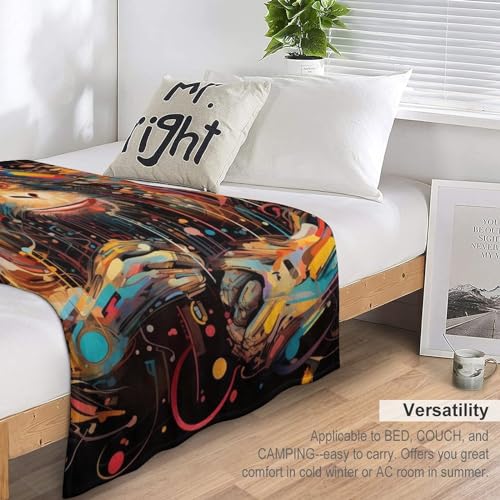 Couverture en singe haut de gamme flanelle douce pour lit canapé - 6