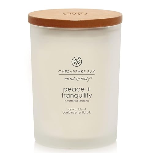 Chesapeake Bay Candle Scented Candle Peace + Tranquility (Cashmere Jasmine)