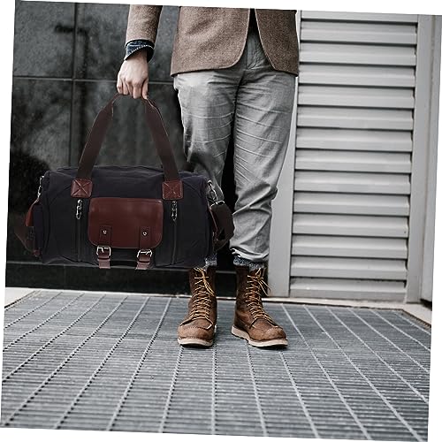 NOLITOY Large Capacity Canvas Travel Duffel Bag Practical Crossbody Luggage Tote for Long-Distance Trips for Storing Clothes and Accessories3