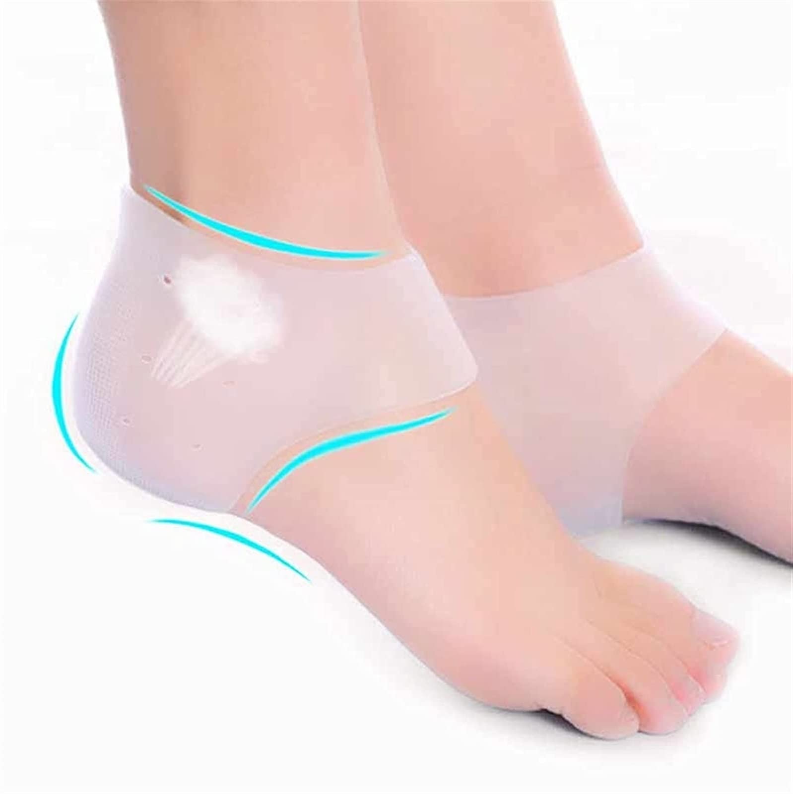 1 paio di cuscinetti per la correzione della punta morbida Correzione del pollice Valgo Cuscinetto dell'avampiede in silicone Ortesi in gel Strumento per la cura del piede con dita separate (E)