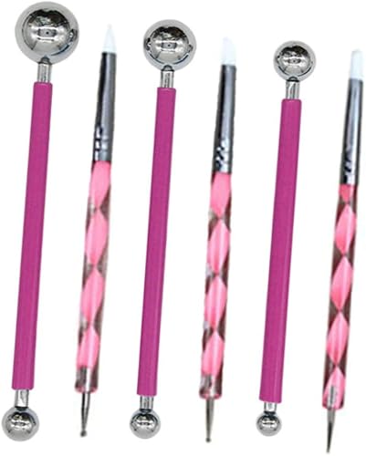 Miniatura 7 de EXCEART 9 Pcs Manicure Tools Modelling Clay Nails Supplies Clay Molding Tool Clay Crafts Scrapper Clay Modeling Needle Pottery Carving Tools Pottery