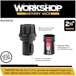 WORKSHOP Wet/Dry Vacs WS25025A 2-1/2-Inch Muffler/Diffuser for Wet Dry Shop Vacuum