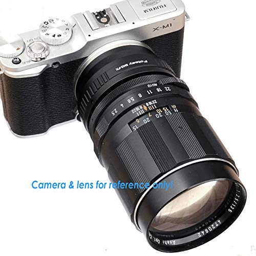 Adaptador Fotasy Ajustable M42 a Fuji X, Montura de Tornillo 42mm para Cámaras Fujifilm X-Mount miniatura 4
