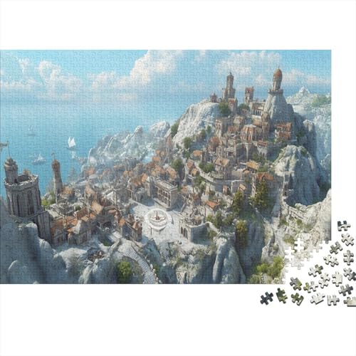 PXBDUASIE Castle Puzzle Da 1000 Pezzi Puzzle Per Adulti Giochi Educativi Decorazione Per La Casa Intelligence Palace Alleviare Lo Stress Puzzle Regalo Per Amore E Amico 1000pcs (75x50cm) PXBDUASIE Castle Puzzle Da 1000 Pezzi Puzzle Per Adulti Giochi Educativi Decorazione Per La Casa Intelligence Palace Alleviare Lo Stress Puzzle Regalo Per Amore E Amico 1000pcs (75x50cm)