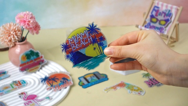 Imanes decorativos para refrigerador set 30 piezas Florida miniatura 7