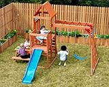 Dolphin Playground Cedar Wooden Swing Sets for...