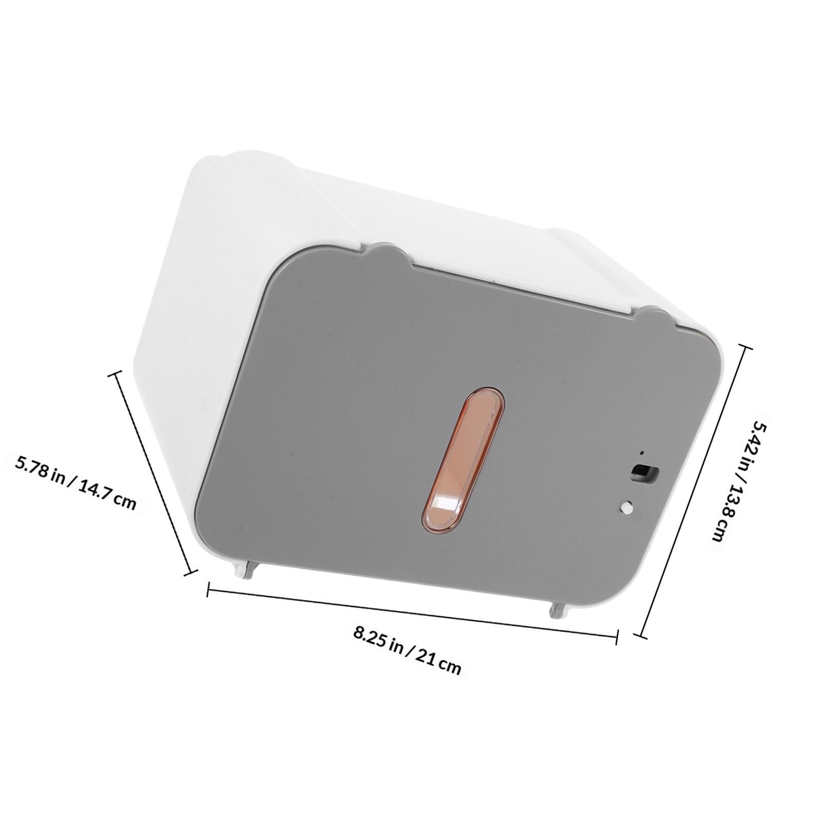 Toyvian Dispensador Automático de Toallas de Papel Soporte de Pared sin Taladro con Sensor de Movimiento Material Abs y Metal, Adecuado para Baño y Cocina